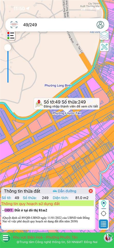 Bán đất tái định cư cường thuận phước tân mặt tiền buôn bán