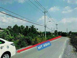 Bán đất mt võ văn điều ngang 48m, dt 717m² (108m² thổ cư) có gpxd kho 88.5m², cách ql22 chỉ 400m