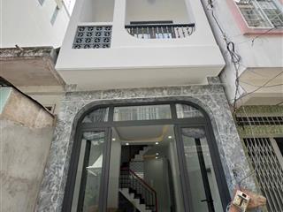 Nhà bán trệt, lầu mới 38m22,7 x 14,52pn,2 wcgiá 4tỷ75tl hẻm 3,5m , ô tô đậu 20m âu d lân p3q8