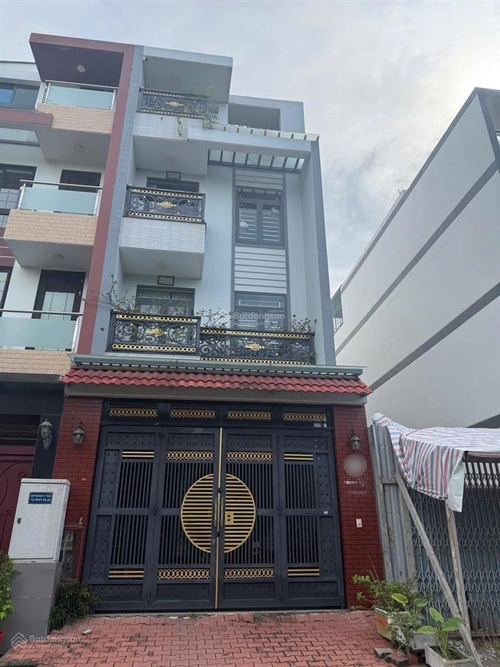 Nhà bán 4 tầng 5 x 20m 100m2 5 pn, 4 wc 7tỷ5 tlmt 12mkdc intresco 13e , l việt kiều,ph phú, bc