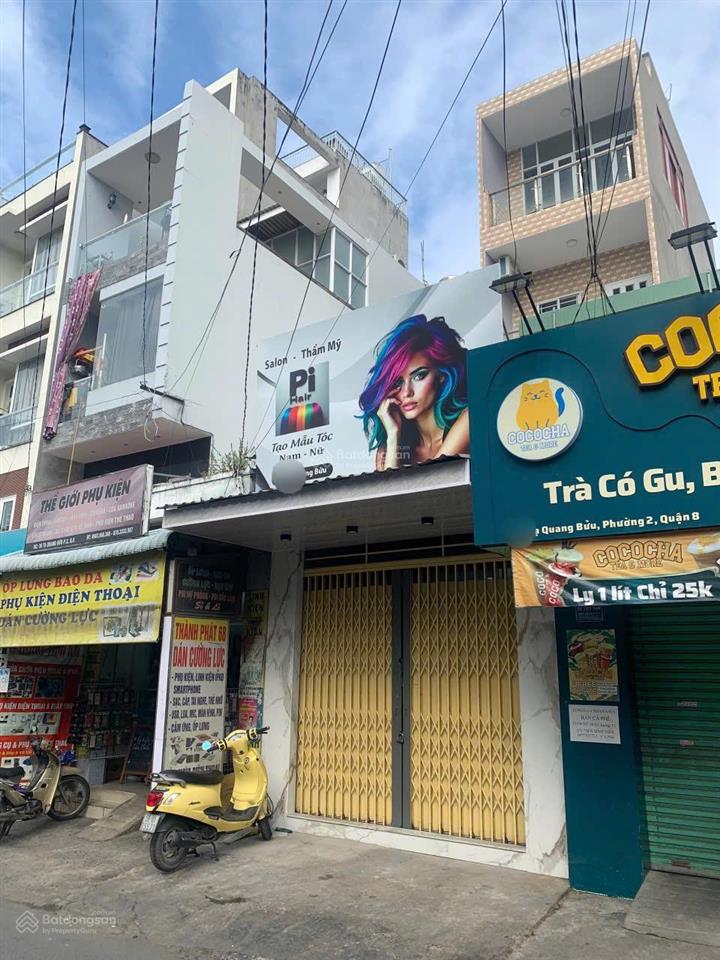 Nhà bán 4 tầng 3,5 x 153 pn,3 wc btct mặt tiền kinh doanh tạ quang bửu p2q8 cũ sổ hồng h công