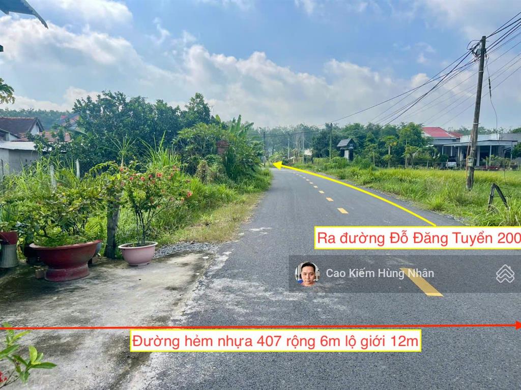 Đất bán xã an nhơn tây củ chi. diện tích 5x22 thổ cư. giá bán 1 tỷ 300 triệu có bớt