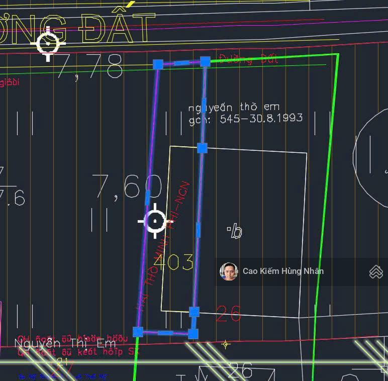 Bán đất giá rẻ xã thái mỹ 253m2 thổ cư 97m2 (6.4x36m). giá bán 1 tỷ 850 triệu có thương lượng
