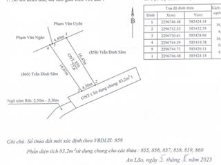 Bán đất tại chiến thắng, an lão, hải phòng, 760 triệu, 77.6 m2 nay là xã an hưng hải phòng.