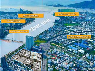 Căn hộ mặt sông hàn 112m2, view tầng cao cách biển 1,5km bàn giao nội thất liền tường cao cấp