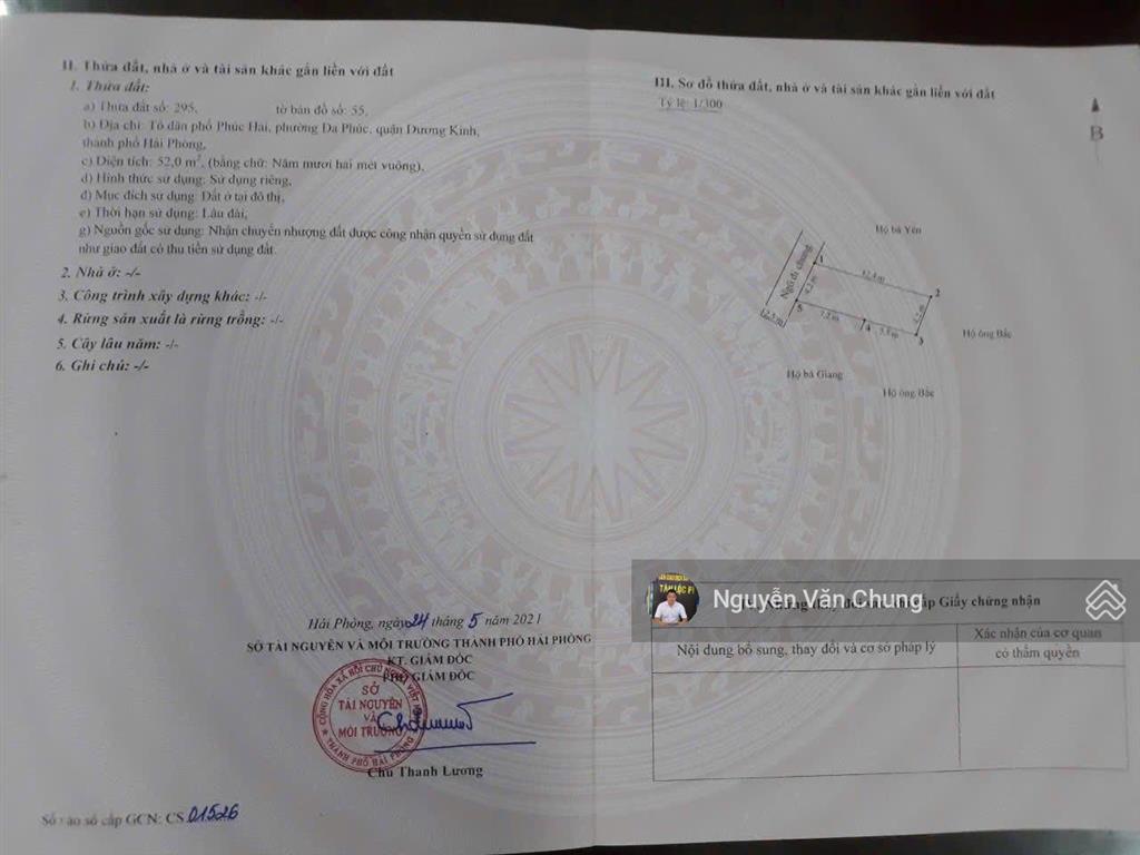 Bán đất lô 52m2 ngõ 3m tại phúc hải, đa phúc cũ( hưng đạo mới ) giá chỉ hơn tỷ