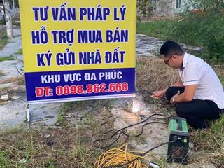 Bán đất mặt đường trục chính đa phúc. đoạn trung tâm phạm hải đông lãm 110m2 giá chỉ 40 triệu/m2