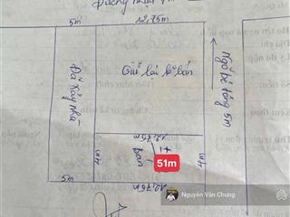 Bán lô đất 51m2 ngõ 5m sau nhà mặt đường giá chỉ 1,5x tỷ tại phúc hải đa phúc