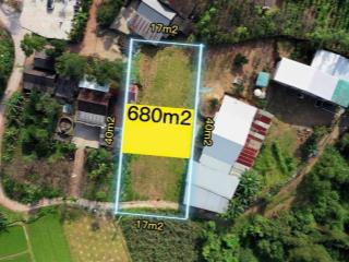 Siêu phẩm 680m2 thủy bằng, ngang 17m, giá chỉ 4, x tỷ