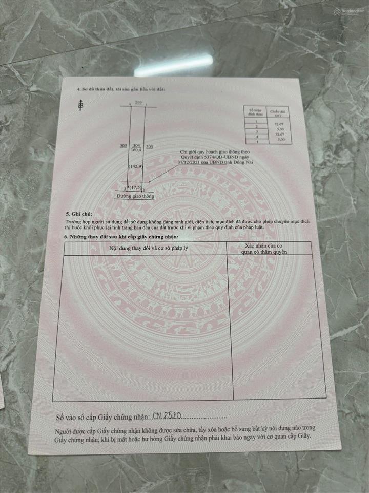 Nền thổ cư tại xuân quế, đồng nai, 990tr, 160m2