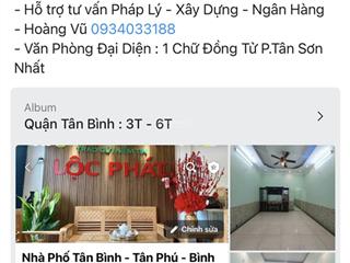 Nhà 4,0 x 13,0 hẻm 2,5m trường chinh giá 4,68 tỷ tl . vũ lộc phát 0934 033 ***