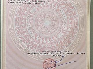 Lô góc dương hạ, thắng lợi, văn giang gần vành đai 4 và đường di sản