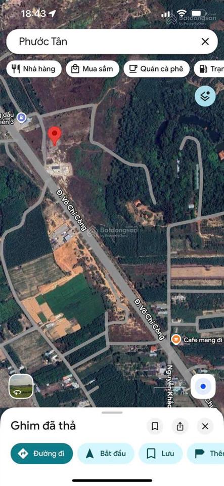 Bán đất nền phước tân  mặt tiền võ chí công, gần cao tốc biên hòa  vũng tàu