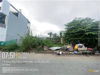 Bán lô đất 60m2(5,13x11,6) hẻm thông 1/ bưng ông thoàn, phú hữu, tpthủ đức giá 4,4 tỷ  0974 244 ***