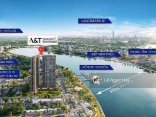 Giá cđt căn hộ a&t sài gòn riverside, ck booking 2,5% và 10 chỉ vàng, tt chỉ 238 đến nhận nhà