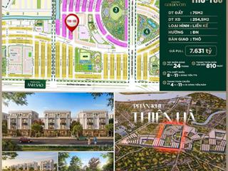 Bán shophouse view tttm vinhomes golden city số siêu đẹp th6166 giá tts chỉ 6,669 tỷ