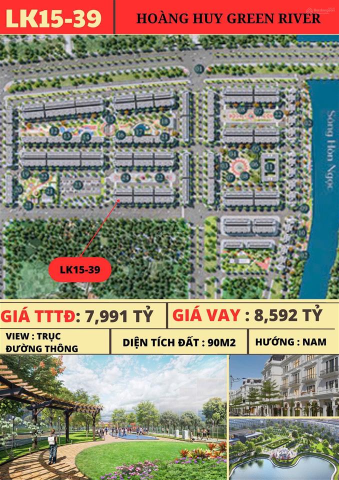 Bảng hàng 70 căn bt, liền kề đg bán tại hoàng huy green của cdt giá chỉ từ 7,x tỷ xem ảnh chọn căn