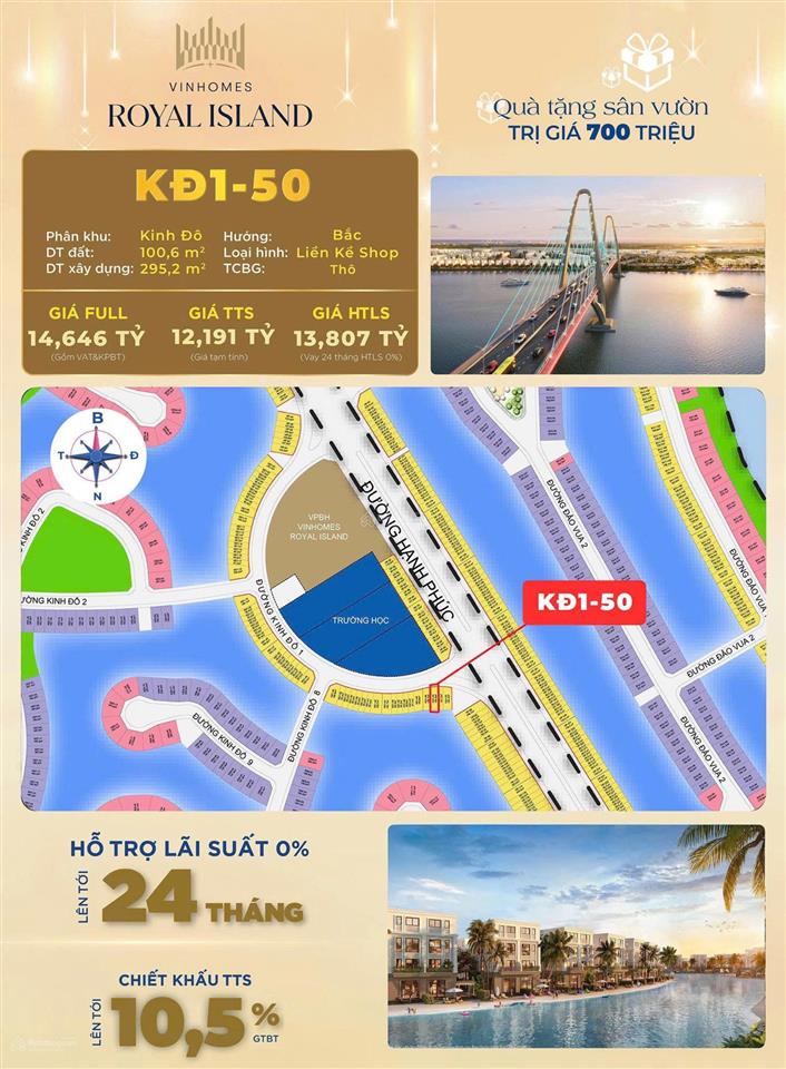 Bán 10 căn mặt đường hạnh phúc giá rẻ vô địch chỉ từ 9,8 tỷ