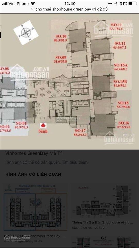 Cần bán shophouse, liền kề, biệt thự tại vinhomes green bay mễ trì. thiết kế thông minh