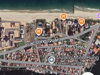 Bán lô đất biển mặt tiền đường trương minh hùng 10x20 giá sụp hầm