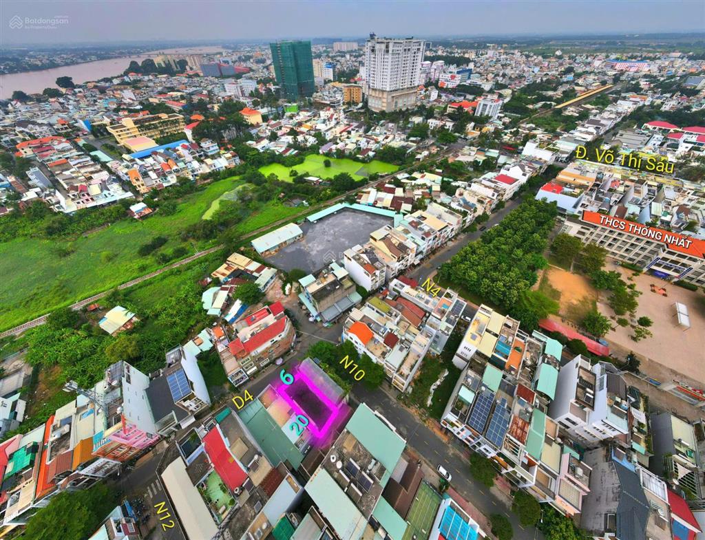 120m2 đất đường n4  khu d2d biên hòa  thích hợp xây biệt thự ở hay kinh doanh đa ngành