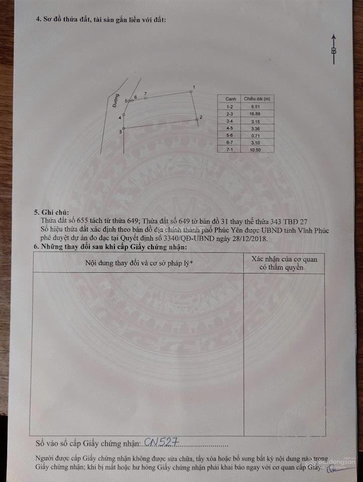Bán đất tại xuân hòa, phúc yên, vĩnh phúc, 12 triệu / m2, 100m2, đẹp, đầy đủ pháp lý