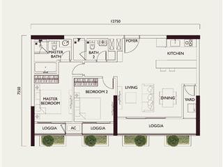 Căn 2 ngủ vip nhất dự án lumi hn 85m2, trần cao 3m5, cả dự án chỉ có 2 căn. 0985 111 *** zalo