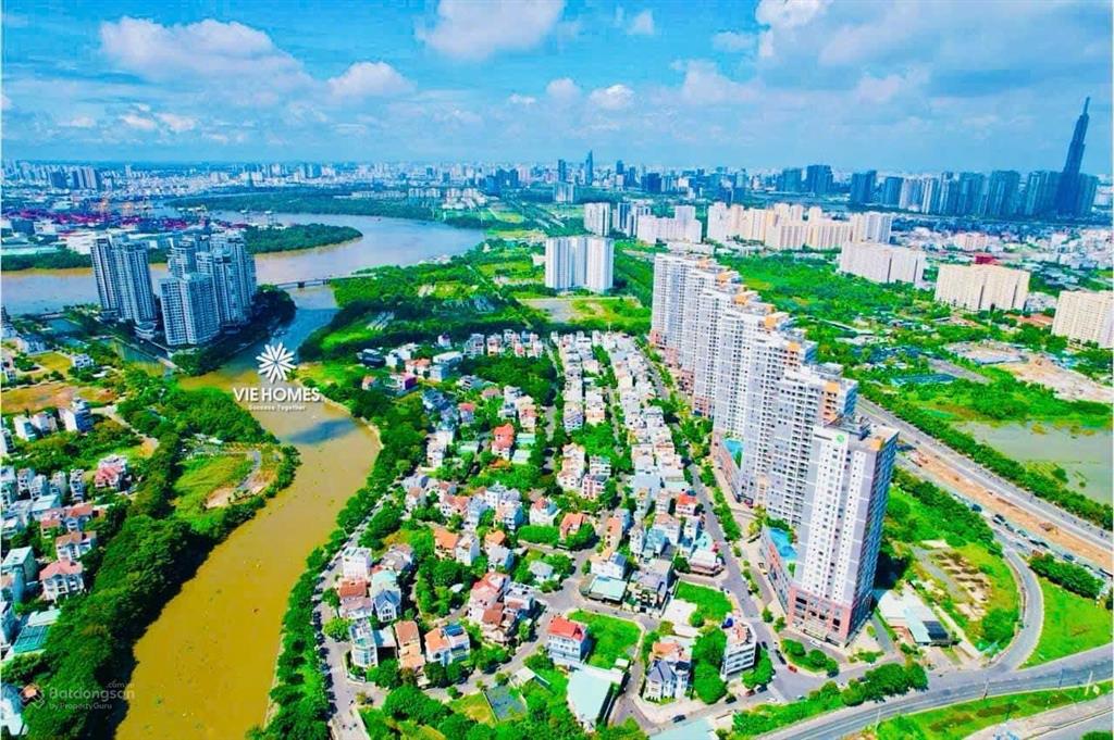 Biệt thự mặt sông khu dân cư văn minh dt 120m2 4 tầng có hdt 35tr/tháng giá chỉ 25,9 tỷ tl