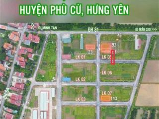 Ô góc 231m2 ba đông, phan sào nam phù cừ