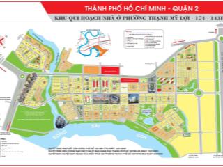 Đất nền kdc huy hoàng, thạnh mỹ lợi q2 dt 160m2 8x20m giá 200tr/m2 sổ hồng cá nhân