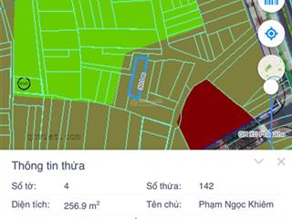 Bán đất tặng nhà  diện tích 257m2ngay thị trấn cam đứclô gócgiá nhỉnh 2 tỷ