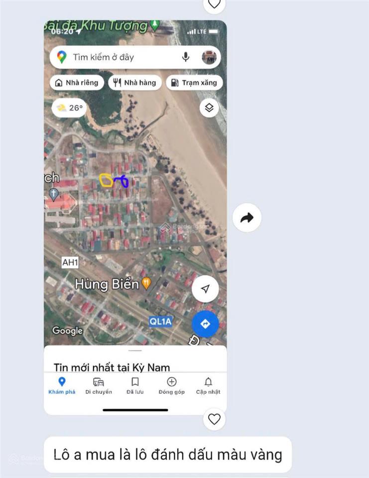 Chính chủ bán đất mặt biển khu tđc thôn đông yên  xã kỳ nam  kỳ anh  hà tĩnh, 1,9 tỷ, 133m2