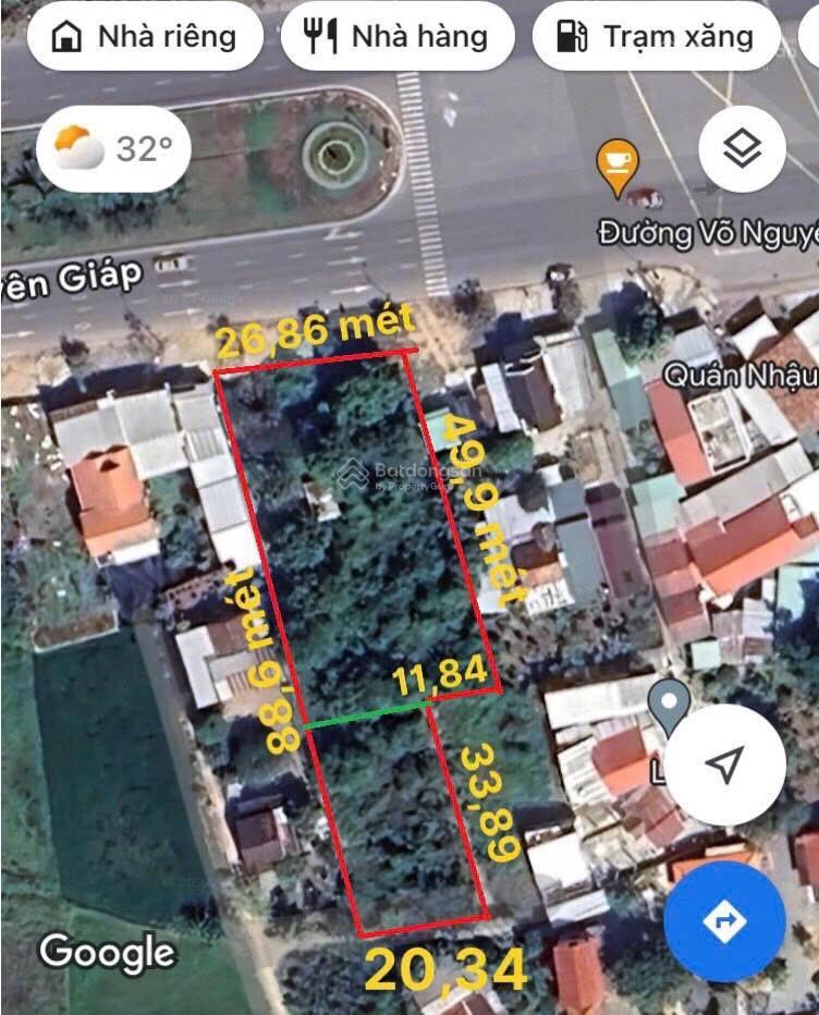 Đất mặt đường võ nguyên giáp diên an có thổ cư