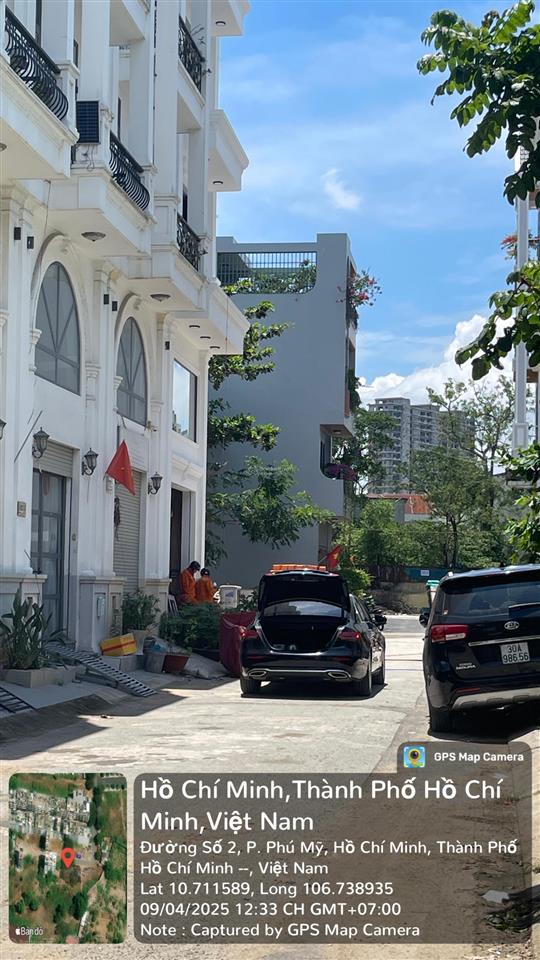 Đất đường hoàng quốc việt, khu an ninh 5x12.4=62.2m2 giá 8.5 tỷ, đường nhựa 8m