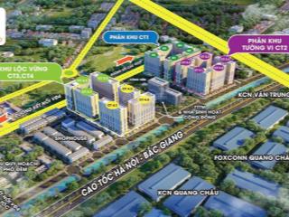 Shophouse khối đế chân 16 tòa chung cư evergreen bắc giang. nằm trung tâm kcn. giá chỉ từ 3,5ty