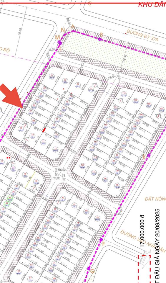 Bán lô trục chính đấu giá yên hoà