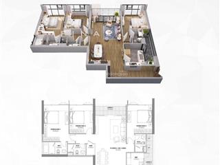 Hàng hiếm! căn góc 3 ngủ nguyên bản thô chung cư brg diamond 25 lvl dt 144m2 tầng đẹp view thoáng