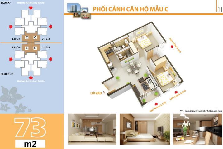 Chung cư quang thái, 70m2, 2 phòng ngủ bán gấp, giá 3.270 tỷ.  0898 438 ***