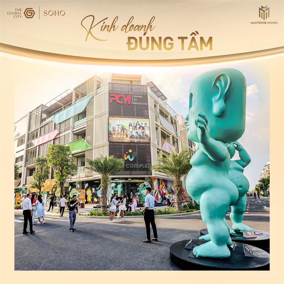 Bán nhanh nhà phố soho giá rẻ nhất thị trường 34 tỷ tại khu đại đô thị the global city