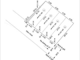 4 nền f0 hẻm 6m  đường số 27  hiệp bình chánh (khu ven sông)