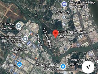 Bán đất xây dựng tự do mặt tiền đường 512 nguyễn văn tạo, nhà bè, ngang 5 dài 18.5m