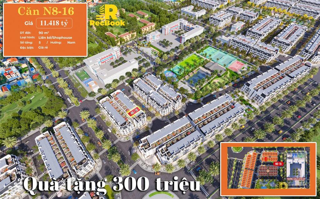Bán bt 5 tầng tại hoàng huy new city, 11,418 tỷ, 90m2, hướng nam, mặt tiền 6m