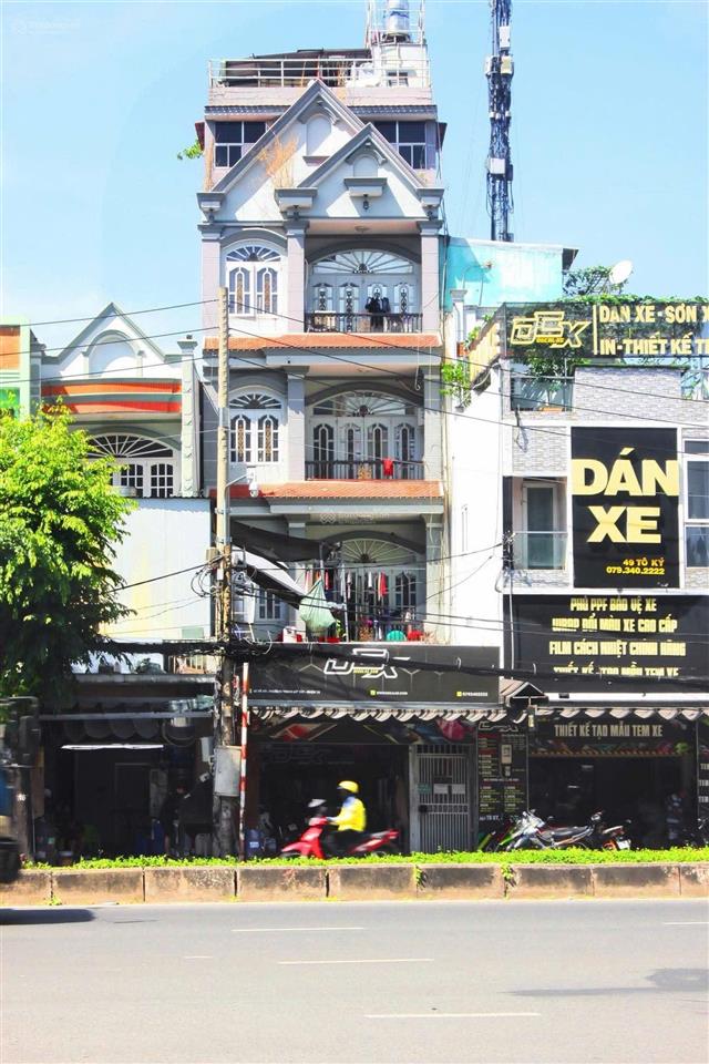 Bán nhà mặt tiền tô ký, p.trung mỹ tây, q12, có thang máy, 6mx23m, đúc 6 tầng, giá  13.690 tỷ