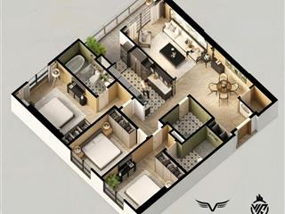 Cắt lỗ 500tr bán căn 3 ngủ 3wc 130m2 tầng 16 giá 11,5 tỷ cc viha complex 107 nguyễn tuân 0968 849 ***