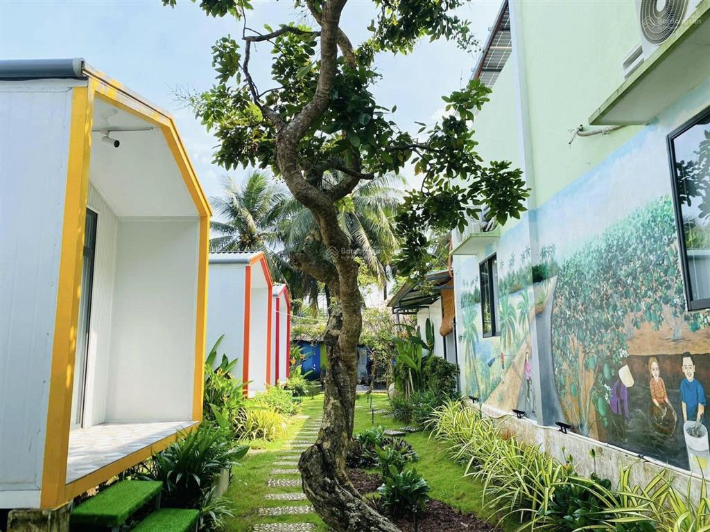 Bán khu nghỉ dưỡng view sông tại cồn phụng  bến tre, giá 7.8 tỉ