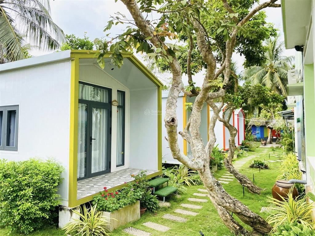 Bán khu nghỉ dưỡng view sông tại cồn phụng  bến tre, giá 7.8 tỉ