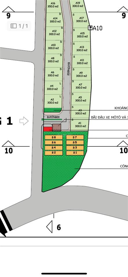 Chính chủ cần bán lô đất a8, 300m2, 19.5tr/m2 view biển, sổ đỏ full thổ cư
