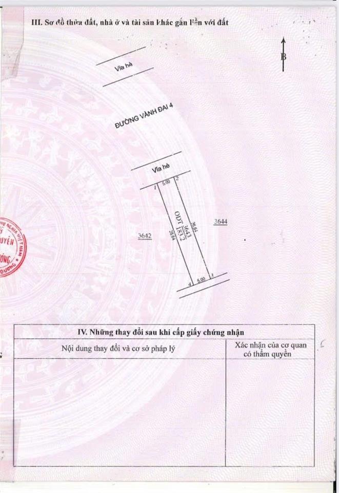 Đất mặt tiền vành đai 4, thới hoà, bến cát. gần đại học việt đức, diện tích 5x36.6m, full thổ cư