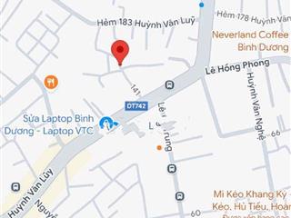 Đất phú lợi 7x18 thổ cư 106m2 nhựa 4,5m thông 3,48 tỷ, 28,52 triệu/m2, 122m2, đất phú lợi 1/ hvl