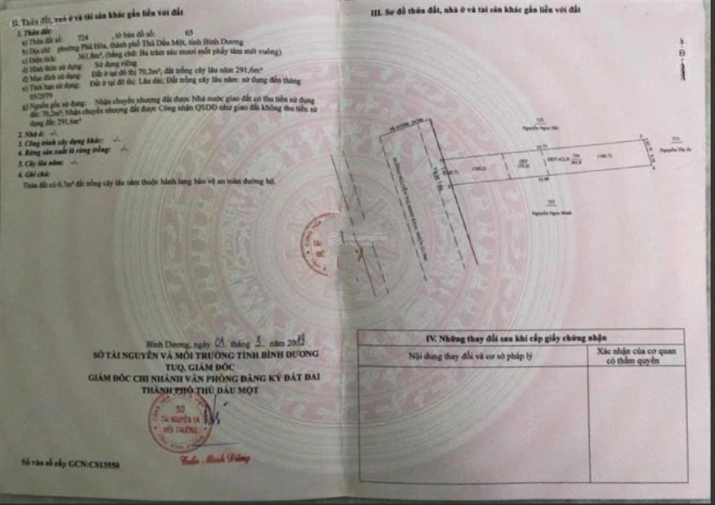 Hạ giá kịch sàn 30 triệu/m2 bán 3 lô đất nguyễn thị minh khai phú hòa, thủ dầu một. dt tổng 1080m2
